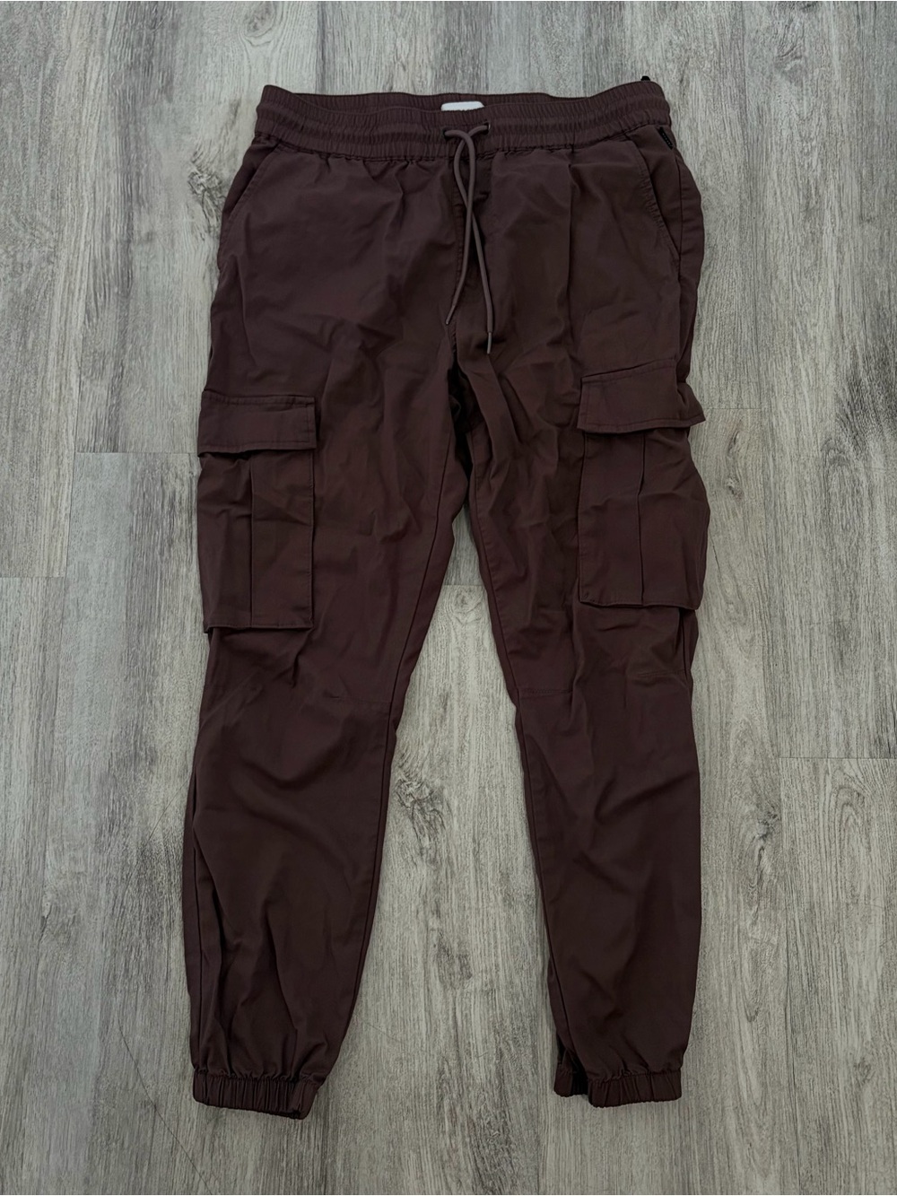 PACSUN Joggers Cargo Pants Womens Large Brown Utility Lined Drawstring Gorpcore